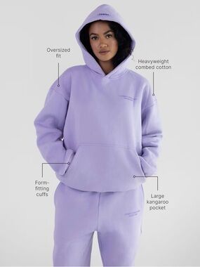 Comfrt Pastel Sweat Set - NWB - L - Lavender